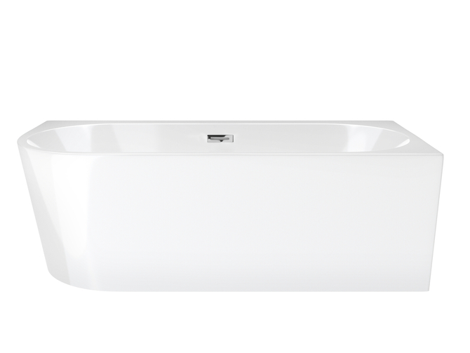 Freestanding corner bathtub Corsan INTERO 170 x 80 with a wide edge Mounted on the right side